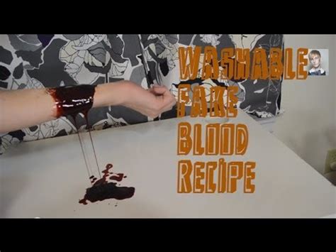 how to make fake blood that washes out of clothes|shirt with blood.